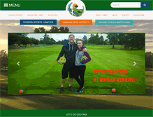 Tablet Screenshot of golfmandan.com